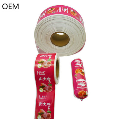 คิงเกรดเกรดอาหาร OEM Flexography การพิมพ์พลาสติกซอสเจจ์ Casings สําหรับ Salami