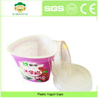 องค์การอาหารและยา ISO สามเหลี่ยมถ้วยพลาสติกโยเกิร์ต 6 ออนซ์ถ้วยไอศกรีมพร้อมฝาปิด