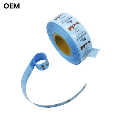 OEM Flexography พิมพ์พลาสติก Casings เกรดอาหาร กลิ่นไร้พลาสติก Sausage Casings