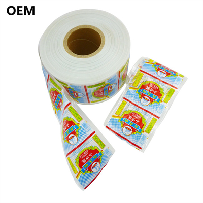 สีขาว Flexography พิมพ์พลาสติก Sausage Casings สําหรับ Sausages