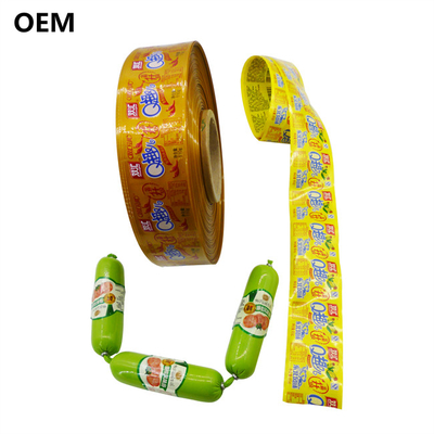 พลาสติกซอสเจจ์เคสส์ โลโก้ตามสั่ง Flexography การพิมพ์ พลาสติกเนื้อวัวซอสเจจ์เคสส์