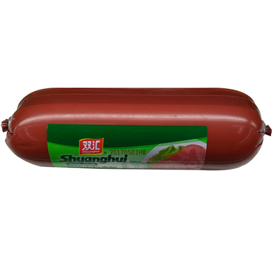 PVDC Sasuage Casing Flexography Printing High barrier Customs Logo printed Sausage Casing การพิมพ์ปริมาณสูง