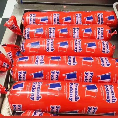 ฮาลาลได้รับการรับรอง Custom Logo Flexography Printing Sausage Casing สําหรับมอร์ตาเดลล่า
