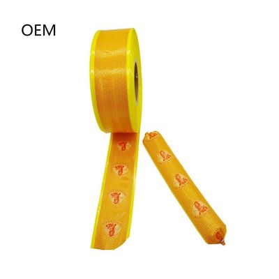 สีแดง กล่องซอสเจส สีเหลือง พิมพ์ผิวซอสเจสเทียม หมักควาย