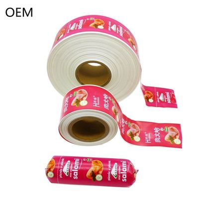 Kingred OEM ไส้กรอกพลาสติกปลอกอาหารเกรดการพิมพ์สีที่กำหนดเองโลโก้ OEM