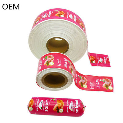 คิงเกรดเกรดอาหาร OEM Flexography การพิมพ์พลาสติกซอสเจจ์ Casings สําหรับ Salami