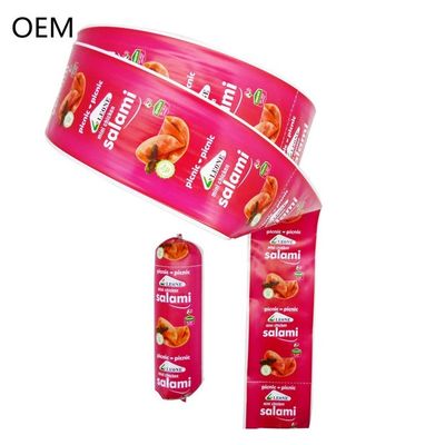 Kingred 60mm Roll Sausage สี ไม่มีกลิ่น พลาสติก Casing Custom Flexography Print