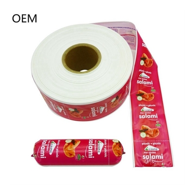 OEM การพิมพ์ flexography โลโก้ที่กําหนดเอง การบรรจุซอสเกจ พลาสติก