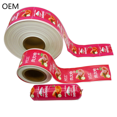 สี Flexography การพิมพ์ Salami Casings วัสดุ Polyamide วัสดุพลาสติก Sausage Casings