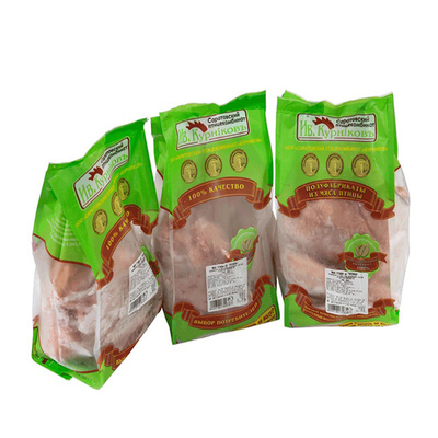 กระเป๋าบรรจุอาหารเนื้อไก่สามารถปรับแต่งได้ กระเป๋าพิมพ์สัญลักษณ์สัญลักษณ์โลโก้ กันความชื้นล็อค