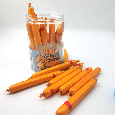 การพิมพ์โลโก้ที่กำหนดเองฟิล์มม้วนปลอก PVDC สีสันสดใสสำหรับไส้กรอกแฮม