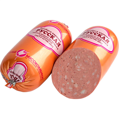 ขนาดใหญ่ที่กำหนดเองโลโก้การพิมพ์ไส้กรอกไส้กรอกโพลีอะไมด์สำหรับ Mortadella