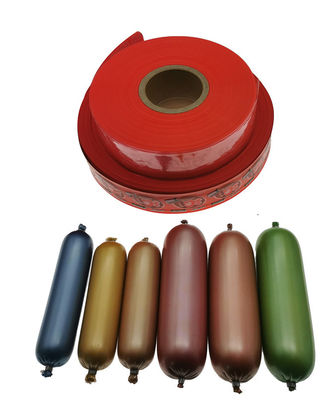 อาหารเกรดฮาลาลได้รับการรับรองโลโก้ที่กำหนดเองพิมพ์ปลอกไส้กรอกไนลอนสำหรับไส้กรอกเนื้อสัตว์