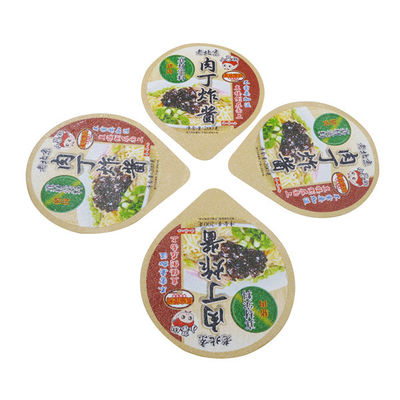 เคลือบโลหะผสม 8011 ซอสเผ็ด Die Cut Lids 10 สีการพิมพ์