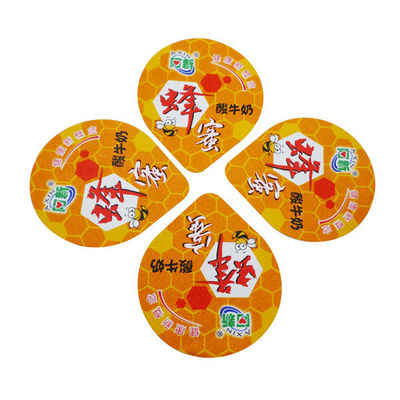 Kingred 45mm Die Cut Lids ความร้อนปิดผนึกลายนูนสำหรับคอนเทนเนอร์น้ำผึ้ง