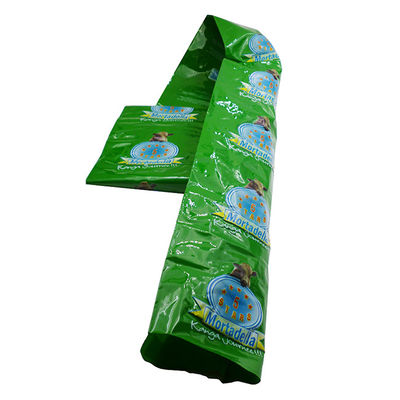 ปลอกไส้กรอกพลาสติก PVDC หดตัวสูงพิมพ์โลโก้ขนาด 100 มม