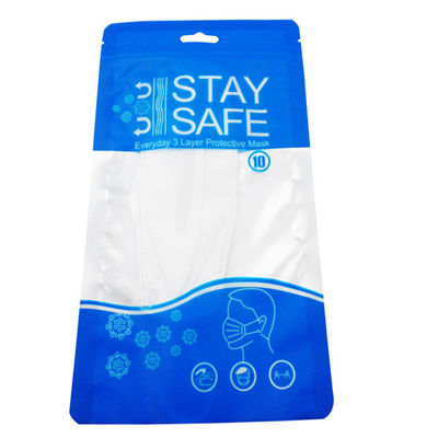 Kingred Custom Printing Barrier Heat Sealable Ziplock Mask กระเป๋าบรรจุ