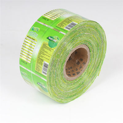 ฉลากขวดพิมพ์เคลือบด้านเคลือบเงา PET Shrink Sleeve Film