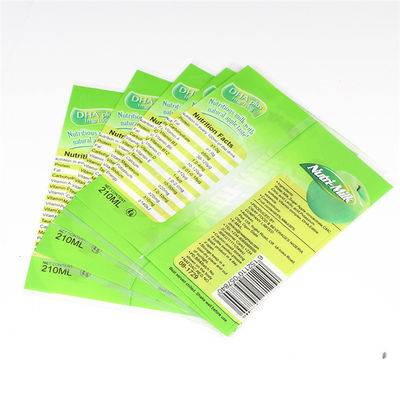ฉลากขวดพิมพ์เคลือบด้านเคลือบเงา PET Shrink Sleeve Film