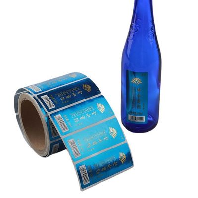 ไวน์น้ำเบียร์พิมพ์ฉลากขวดกันน้ำ PVC PET Self Adhesive Label