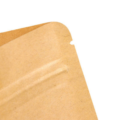 Doy Pack ถุงบรรจุภัณฑ์อาหารกระดาษคราฟท์กันน้ำ Stand Up Ziplock Pouch