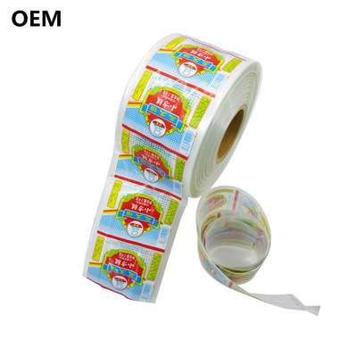 สีขาว Flexography พิมพ์พลาสติก Sausage Casings สําหรับ Sausages