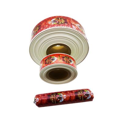 อาหารเกรดฮาลาลได้รับการรับรองโลโก้ที่กำหนดเองพิมพ์ปลอกไส้กรอกไนลอนสำหรับไส้กรอกเนื้อสัตว์