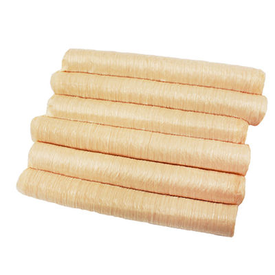 ปลอกไส้กรอกคอลลาเจนสีธรรมชาตินุ่มกระป๋องไส้กรอกสังเคราะห์